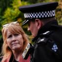 Policing Minister Sarah Jones meets Staffordshire Police. PIC: Jacob King/Press Association