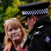 Policing Minister Sarah Jones meets Staffordshire Police. PIC: Jacob King/Press Association