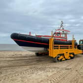 An offshore lifeboat with a full launch system is being auctioned on eBay - for more than £400k. See SWNS story Volunteers of one of the UK's few remaining independent lifeboat stations are auctioning the orange and black vessel to raise money for a brand new £2million all-weather lifeboat.  Prospective buyers can head to eBay to enter bids - with a starting price of £300,000 or a buy now option at £420,000.  The life-saving boat is in fully working order and can reach up to 37 knots (43mph).  It has belonged to Caister lifeboat station in Norfolk - one of Britain's 55 independent stations - since 2004. 