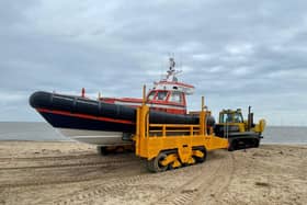 An offshore lifeboat with a full launch system is being auctioned on eBay - for more than £400k. See SWNS story Volunteers of one of the UK's few remaining independent lifeboat stations are auctioning the orange and black vessel to raise money for a brand new £2million all-weather lifeboat.  Prospective buyers can head to eBay to enter bids - with a starting price of £300,000 or a buy now option at £420,000.  The life-saving boat is in fully working order and can reach up to 37 knots (43mph).  It has belonged to Caister lifeboat station in Norfolk - one of Britain's 55 independent stations - since 2004. 