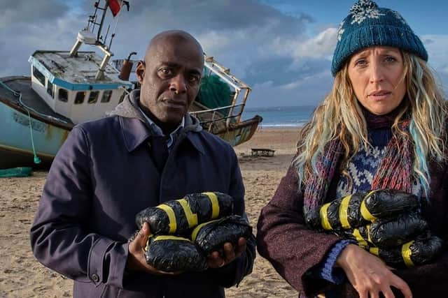 Paterson Joseph and Daisy Haggard on Boat Story. (Pic credit: BBC)