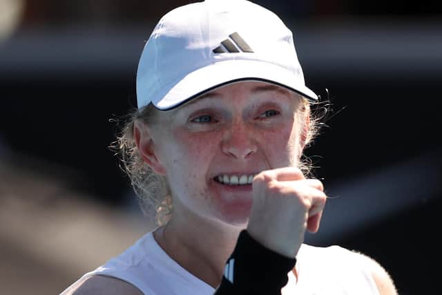 Fran Jones of Great Britain celebrates reaching the quarter-final in Auckland (Picture: Fiona Goodall/Getty Images)