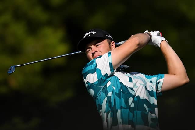 Welcome to the big leagues: 18-year-old Joshua Berry of Doncaster contesting the DP World Tour's Qualifying School final stage at Infinitum Golf in Tarragona, Spain, this week. He began the week as an amateur, finishes it as a professional. (Picture: Octavio Passos/Getty Images)