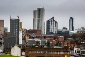 The changing Leeds skyline, as tower cranes pop up across Leeds in order to build new offices, and more residential apartments. Picture: James Hardisty
