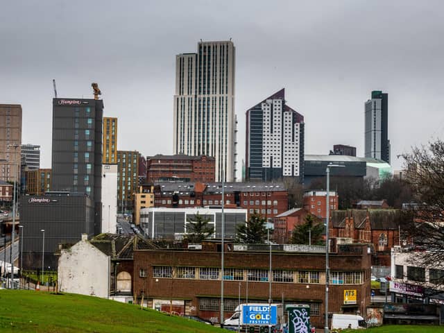 The changing Leeds skyline, as tower cranes pop up across Leeds in order to build new offices, and more residential apartments. Picture: James Hardisty