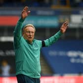 Huddersfield Town boss Neil Warnock, pictured on the touchline against Rotherham United on Saturday. Picture: Jonathan Gawthorpe.