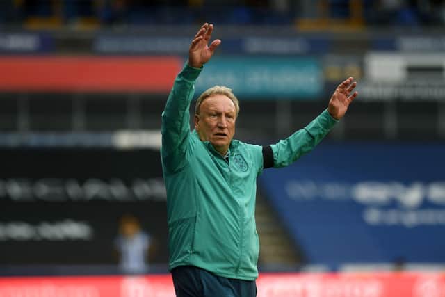 Huddersfield Town boss Neil Warnock, pictured on the touchline against Rotherham United on Saturday. Picture: Jonathan Gawthorpe.