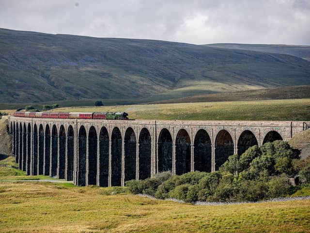 Flying Scotsman on Ribblehead Viaduct on the Settle to Carlisle line in 2018 (pic: Charlotte Graham)