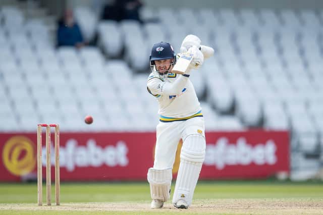 Eyes on the ball: Jonny Tattersall believes he has been finding the gaps more frequently this season after a technical adjustment to his batting in the winter. Picture by Allan McKenzie/SWpix.com
