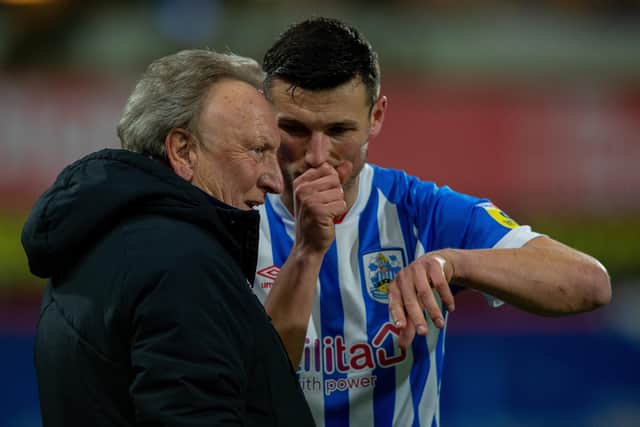 DEMANDING: Neil Warnock asked Huddersfield Town defender Matty Pearson to do a man-marking job on Monday - and still pose a goal threat