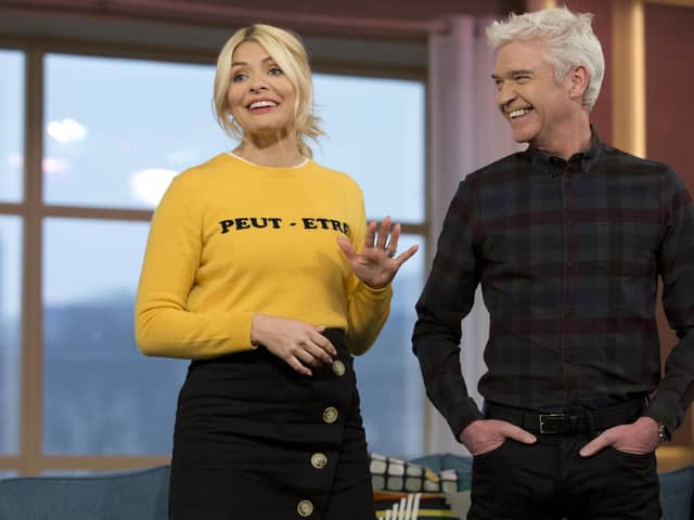 Former This Morning presenters Holly Willoughby and Phillip Schofield during a photocall at the ITV Studios, Southbank, London. PIC: Isabel Infantes/PA Wire
