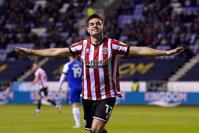 Scored his first goal of the Championship season as the Blades picked up a 2-1 win at Wigan on Monday night.