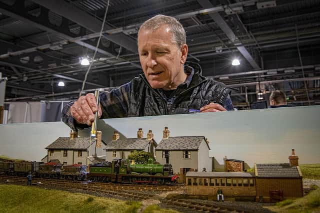 Paul Greene from Leeds with his layout of Blakey Rigg on the Yorkshire Moors