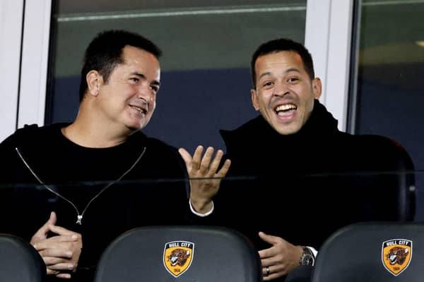 ATTRACTION: Hull City owner Acun Ilicali (left) claims coach Liam Rosenior (right) is a big pull in transfer negotiations