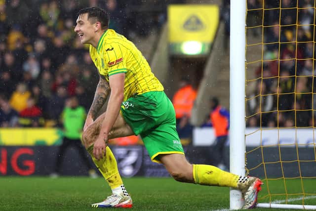 FRESH START: Jordan Hugill - seein in action for Norwich City earlier this season - believes Rotherham United match his own ideals and are the perfect match for his ambitions. 
Stephen Pond/Getty Images