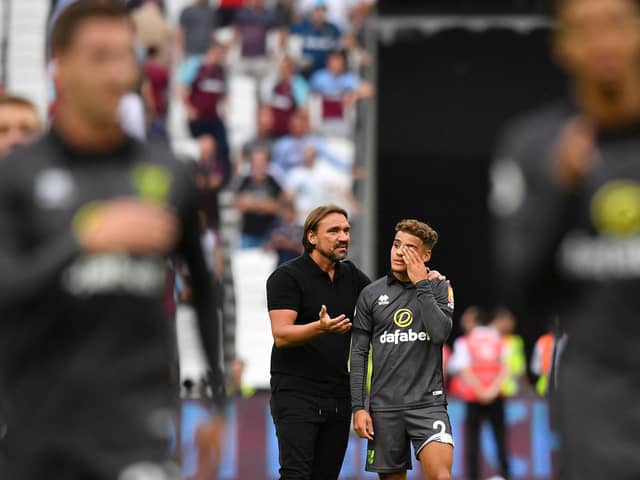 Aarons has taken to social media to thank Norwich supporters after ending his Canaries stay, but has also offered warm words to Farke. Image: BEN STANSALL/AFP via Getty Images