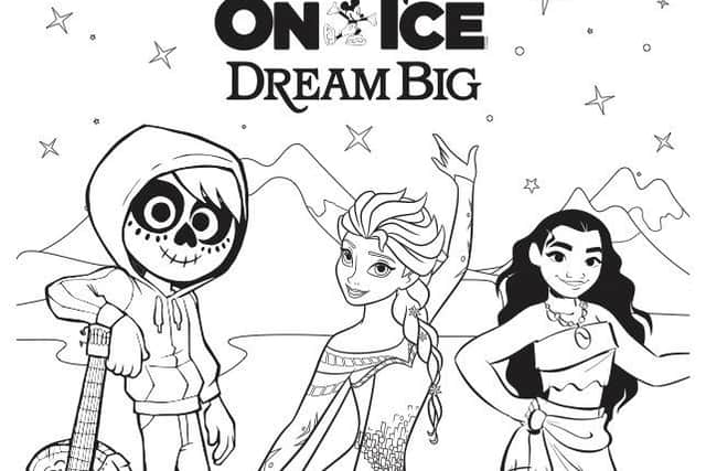 Download our Disney On Ice Dream Big kids activity sheet and colour in for a chance to win family tickets