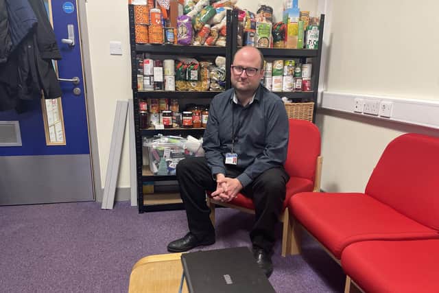 Yorkshire primary school's Deputy Headteacher Andrew Carter said demand for the school's food bank has 'snowballed'