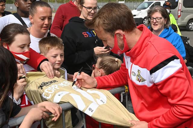 FANS' FAVOURITE: Doncaster Rovers legend James Coppinger in his playing days
