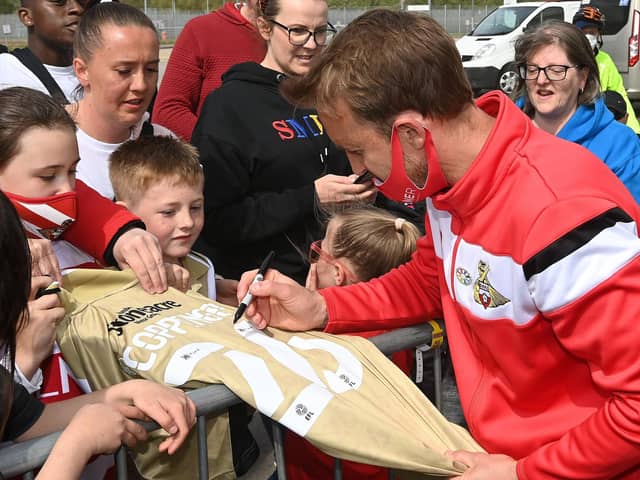 FANS' FAVOURITE: Doncaster Rovers legend James Coppinger in his playing days