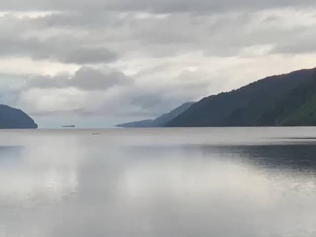 Handout screengrab from a video,  issued by the Loch Ness Centre, taken by Aga Balinska and Matty Wiles at 0630 on Sunday of an object in Loch Ness in the Highlands of Scotland. (Photo credit: Aga Balinska/Matty Wiles/PA Wire)