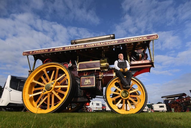 Tom French with his 1916 Fowler Showman engine built in Leeds at the Scampston Traction Engine Rally at Scampston Hall & Walled Garden, Scampston, Malton
Picture taken by Yorkshire Post Photographer Simon Hulme 2nd September 2023