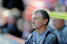 Blackpool's manager Tony Parkes during the Coca-Cola Championship match at The Valley, London.