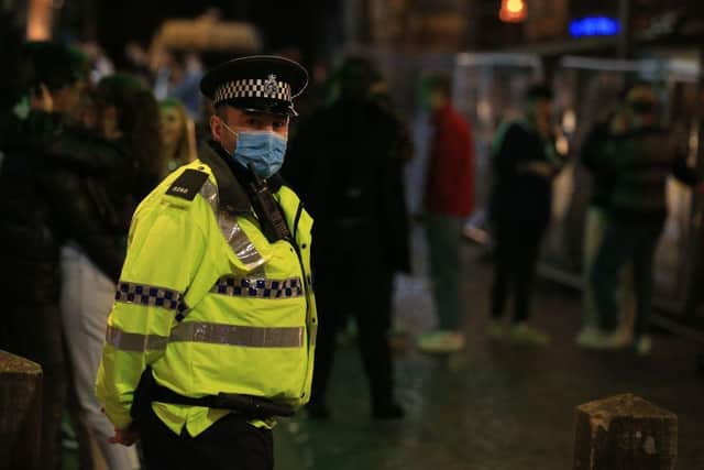 Project Vigilant could involve police officers seeking to 'actively identify predatory and suspicious offenders in the night time economy' (Photo: LINDSEY PARNABY/AFP via Getty Images)