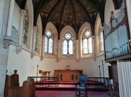 Inside St Bartholomew’s Church, in Ruswarp, near Whitby