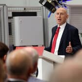 Chancellor of the Exchequer John Healey delivers a speech on economic growth. PIC: Betty Laura Zapata/PA Wire