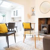 A cosy wood-burning stove makes the house more homely