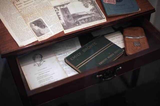 Charlotte Bronte's writing desk on display at the Bronte Parsonage Museum in Haworth. (Pic credit: Christopher Furlong / Getty Images)