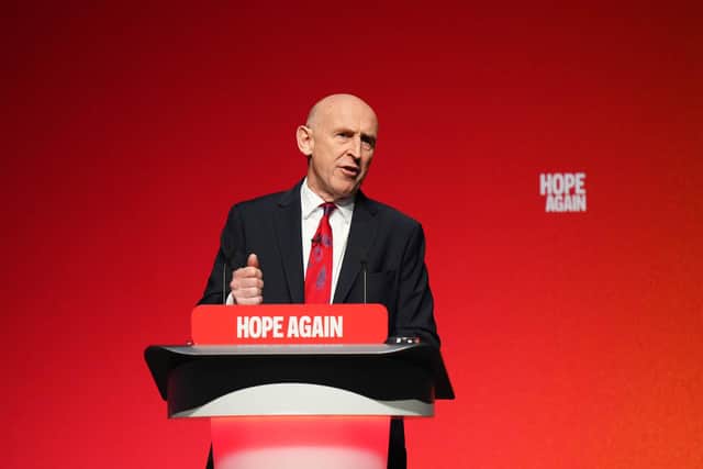 Chancellor John Healey speaking during the Labour Party Conference. PIC: Annabel Lee-Ellis/PA Wire