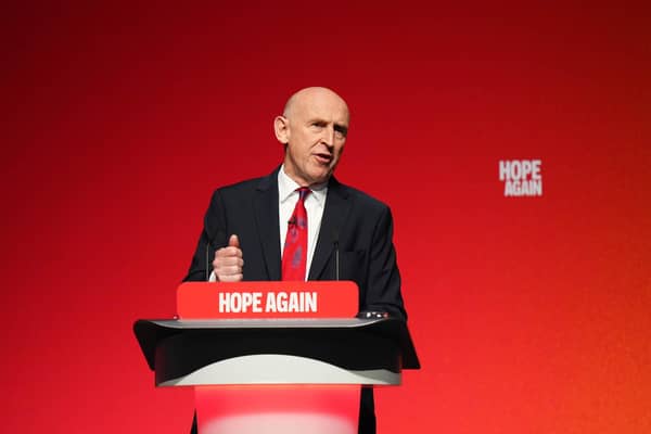 Chancellor John Healey speaking during the Labour Party Conference. PIC: Annabel Lee-Ellis/PA Wire