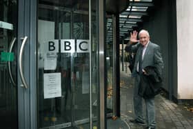 Harry Gration arriving for his last day at work.

Picture : Jonathan Gawthorpe