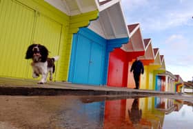 Scarborough is known for its colourful beach chalets