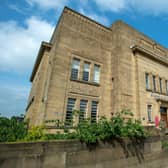 The Grade II-listed 1930s Huddersfield Library and Art Gallery.