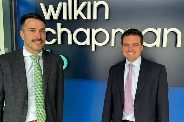 L-R: New partner Luke Rees pictured with Ed Capes