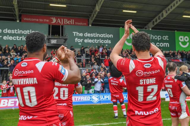 Salford Red Devils beat Catalans Dragons last time out. (Photo: Olly Hassell/SWpix.com)