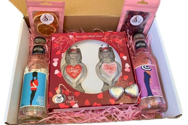 South Hetton-based WL Distillery has launched a limited-edition Valentines gift box, priced £18. The romantic gin themed giftbox includes their popular Valentines Gift Set ‘You’re My Valentine’ and ‘Be My Valentine’, dried orange garnish, edible rose petal garnish, one Violet Blossom Tonic, one Skinny London Tonic and Heart Shaped Chocolates. Shop online at www.wldistillery.com.