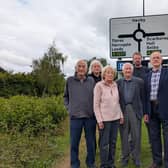 Liberal Democrat Haxby and Wigginton ward's Coun Andrew Hollyer (back, centre) with other local Liberal Democrat councillors at the York Outer Ring Road.