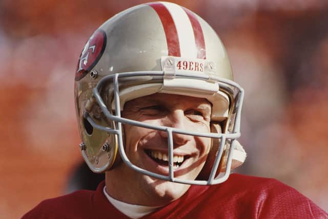 Iconic 49ers quarterback Joe Montana (Picture: Otto Gruele Jr/Allsport/Getty Images)
