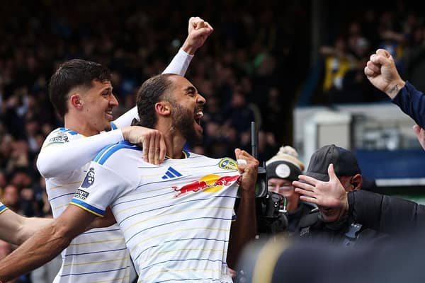 EQUALISER: Dominic Calvert-Lewin finds the net for Leeds United (Image: Stu Forster/Getty Images)