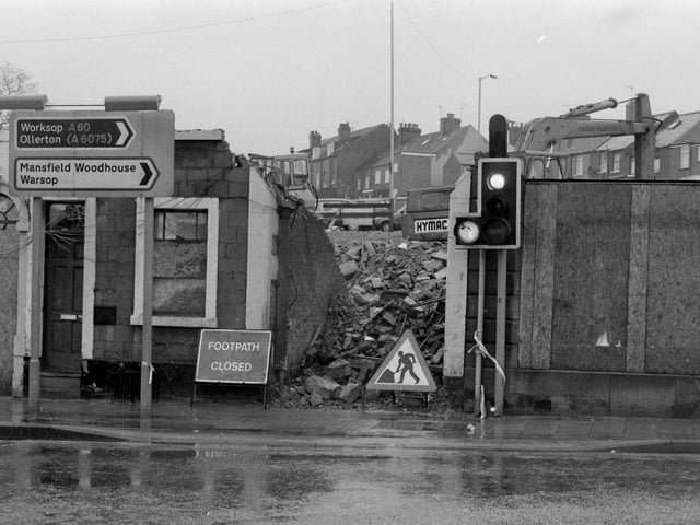 Can you work out what was being demolished here?