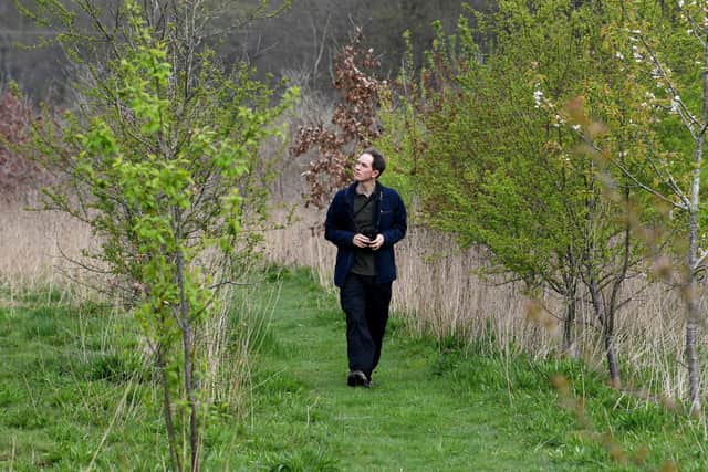 Phil Taylor pictured at Woodmeadows Trust site Three Hagges Wood at Escrick Park