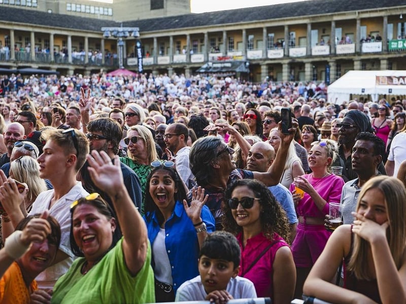 There was a massive crowd that attended the concert on Saturday.