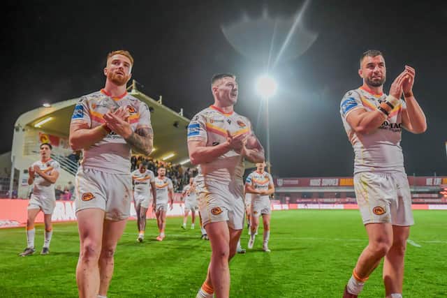 Catalans Dragons are protecting a perfect record. (Photo: Olly Hassell/SWpix.com)