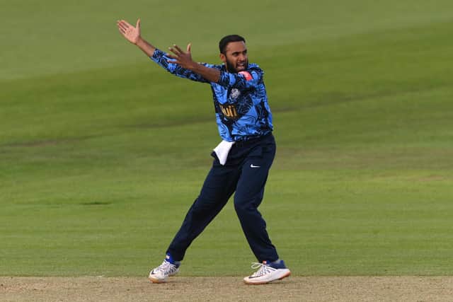 Adil Rashid: The Yorkshire and England spin king, so integral to his country's white-ball cricket, has been awarded an annual central contract for the coming year. Photo by Stu Forster/Getty Images.