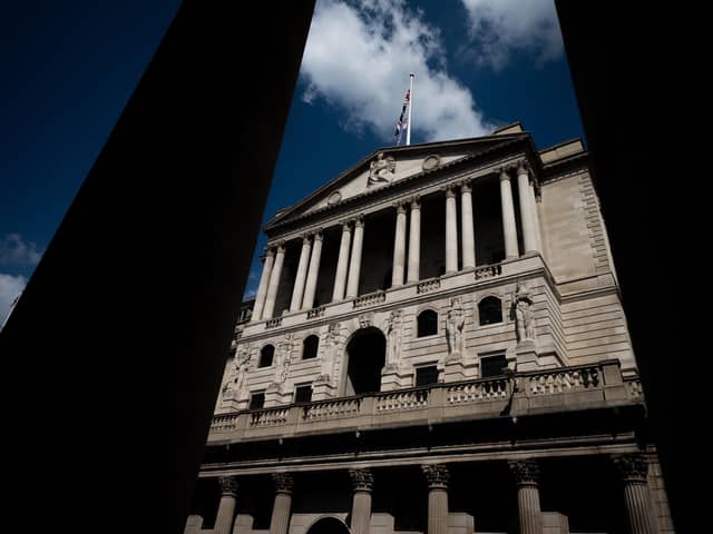 A view of the Bank of England , which has raised interest rates 13 times over the last 18 months. PIC: Aaron Chown/PA Wire