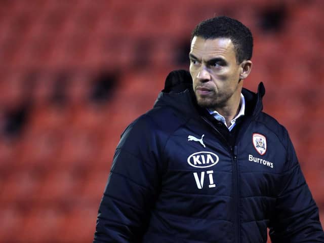 Valerien Ismael, head coach of Barnsley. (Photo by George Wood/Getty Images)